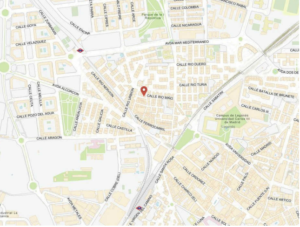 Mapa da àrea do Apartamento T3 em Leganés