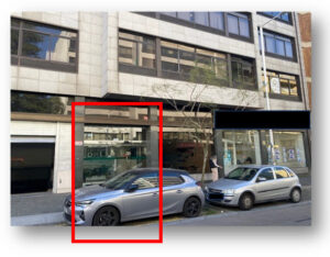 Fachada da loja comercial à venda no Porto